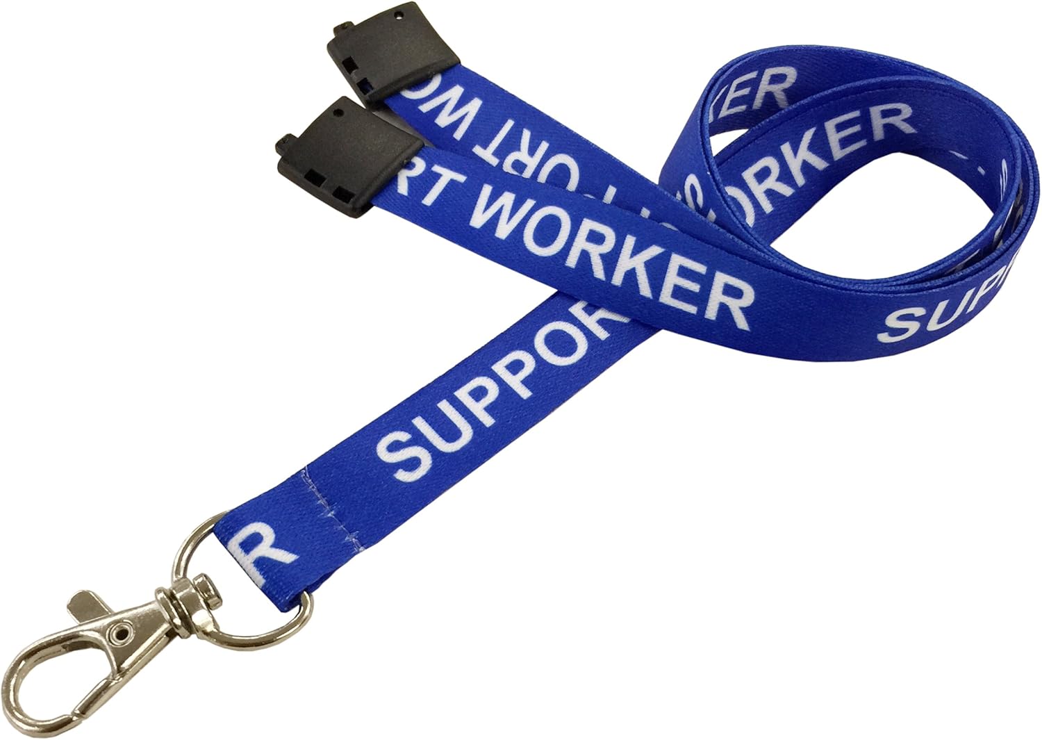 PCL Media ltd® Support Worker Printed Lanyards with Safety Breakaway