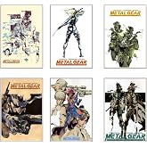 Ouroboros Art &amp; Design - MGS - Metal Gear Solid Posters Gaming Room Decor - Solid Snake - Liquid Snake - Meryl Silverburgh - 6 Pieces - 8x12'' Inch - Unframed, Large