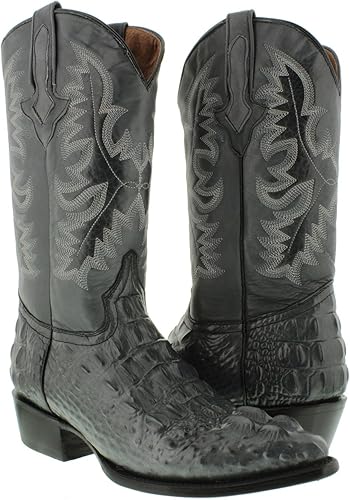 grey crocodile boots