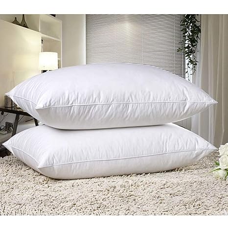 Evelyn Living Goose Feather And Down Pillows Pack Of 2 Hotel