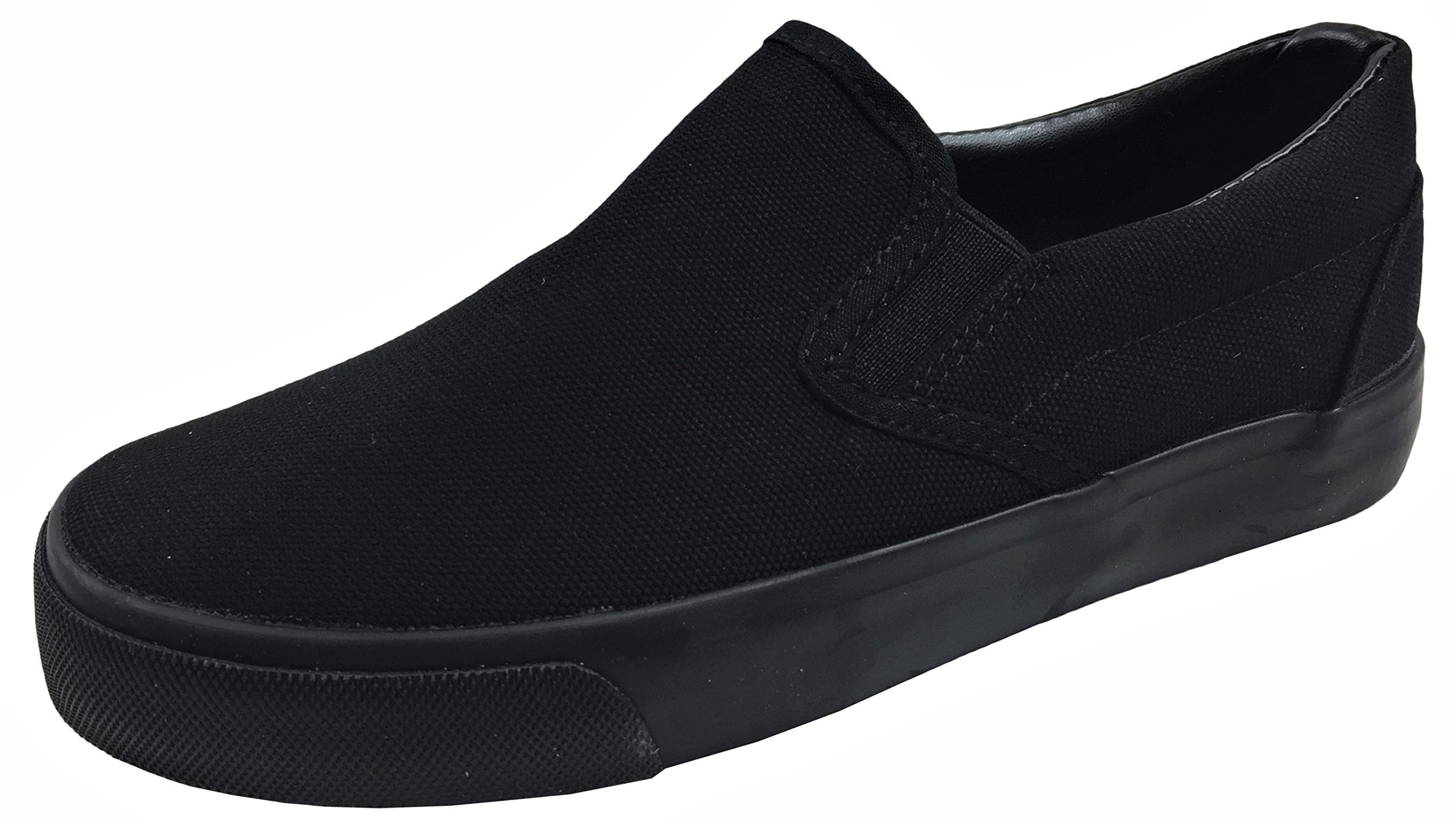 slip on shoes all black