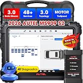 Autel MaxiSys MS909 S2 AI Scanner, 2026 Intelligent 2.0 as Ultra S2/MS919S2 | Up of Ultra MS909, Topology 3.0, Enhanced PID Analysis &amp; DVI, Motor Truspeed, 48+ Resets, J2534 ECU Program, 3K+ Active Test