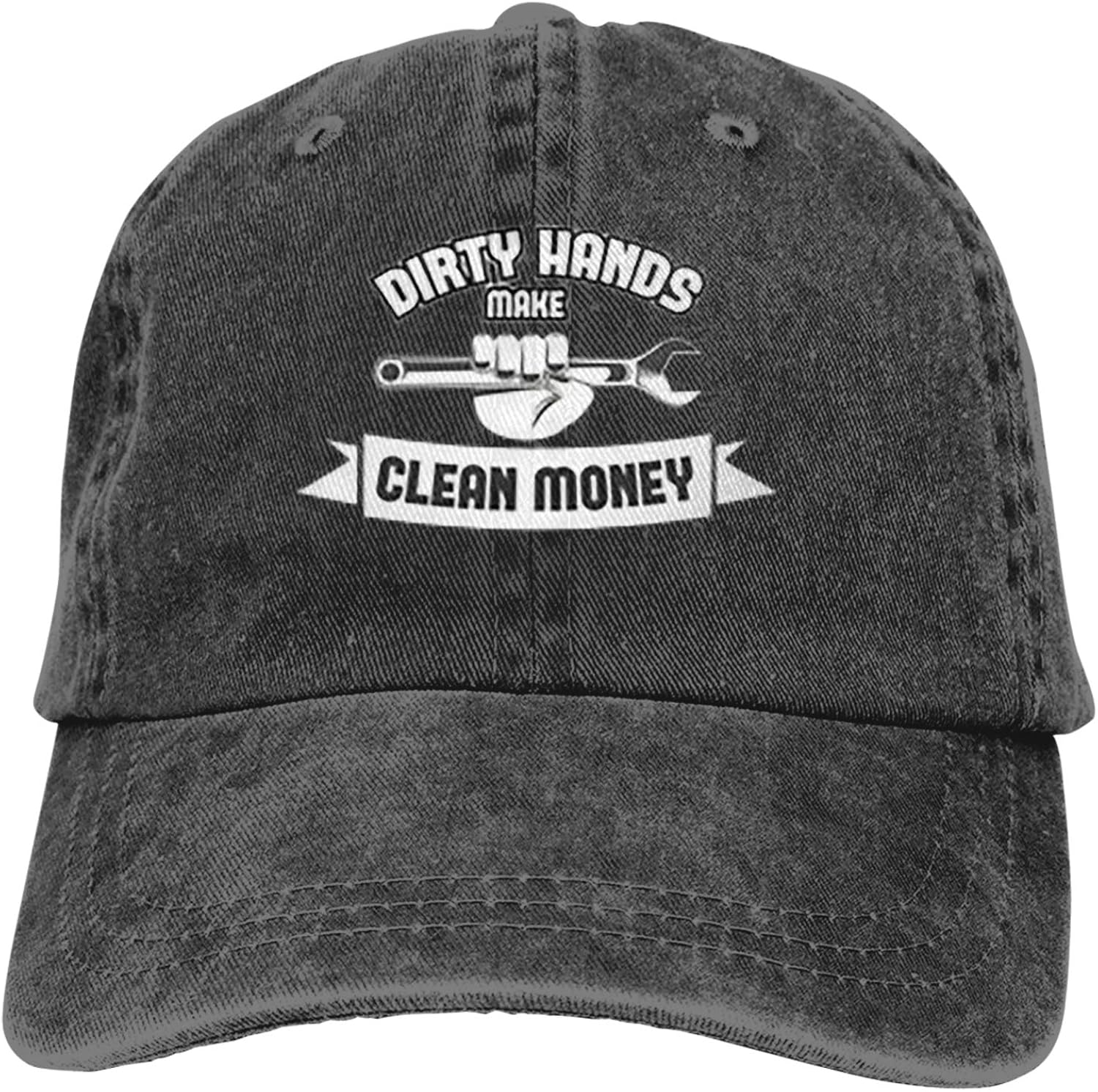 Dirty Hands Make Clean Money5 Hat Adjustable Baseball Cap Unisex