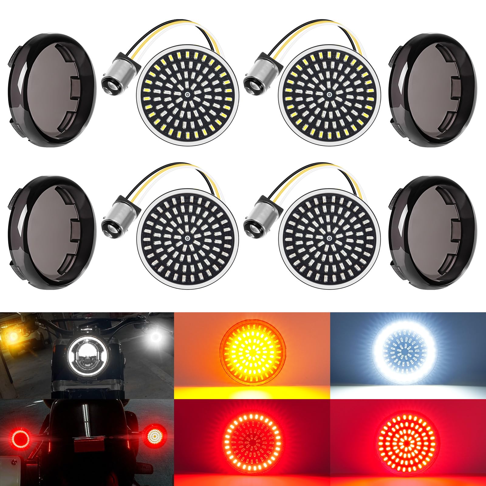 Deuce Bullet Chrome Turn Signals For Harley Sportster, Road Glide, Street Glide & More