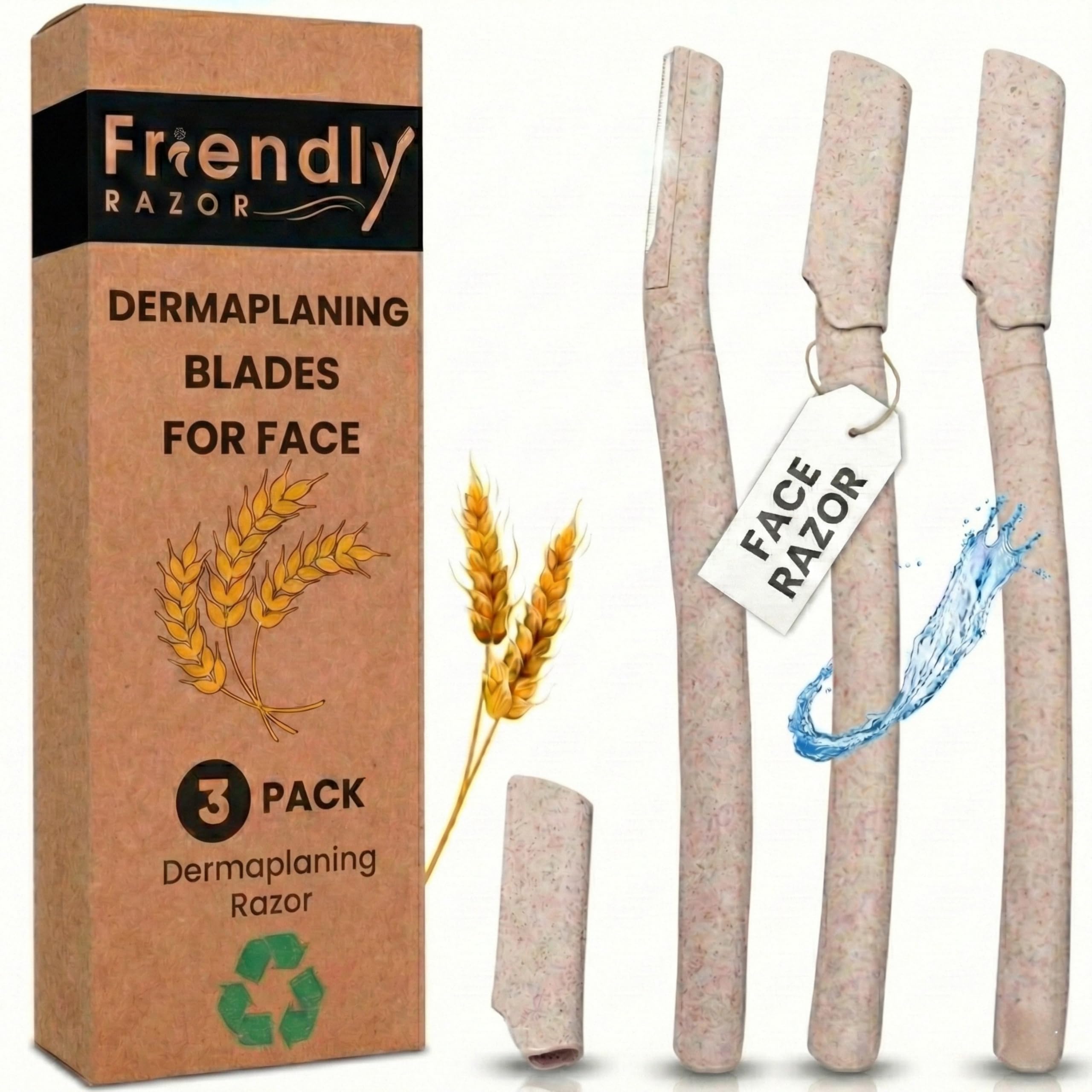 Dermaplaning Blades for Face | Facial Razors for Women | Hair Remover for Peach Fuzz & Exfoliation | Face Razors for Women Dermaplaning | Smooth Skin & Hair Removal Tool