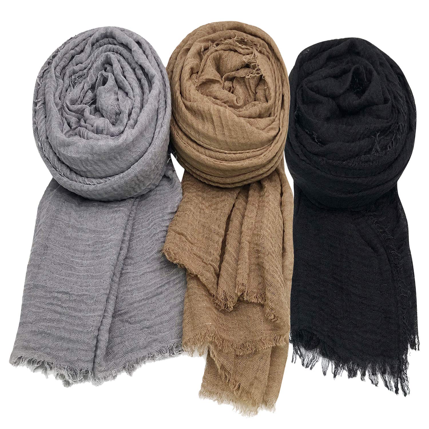 Photo 1 of (USED/FAIR) (BAGGED) Women Scarf Shawl for All Season 3PCS Scarve Wrap Scarve A.