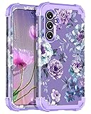 Miqala for Galaxy S23 FE 5G Case,Marble Three Layer