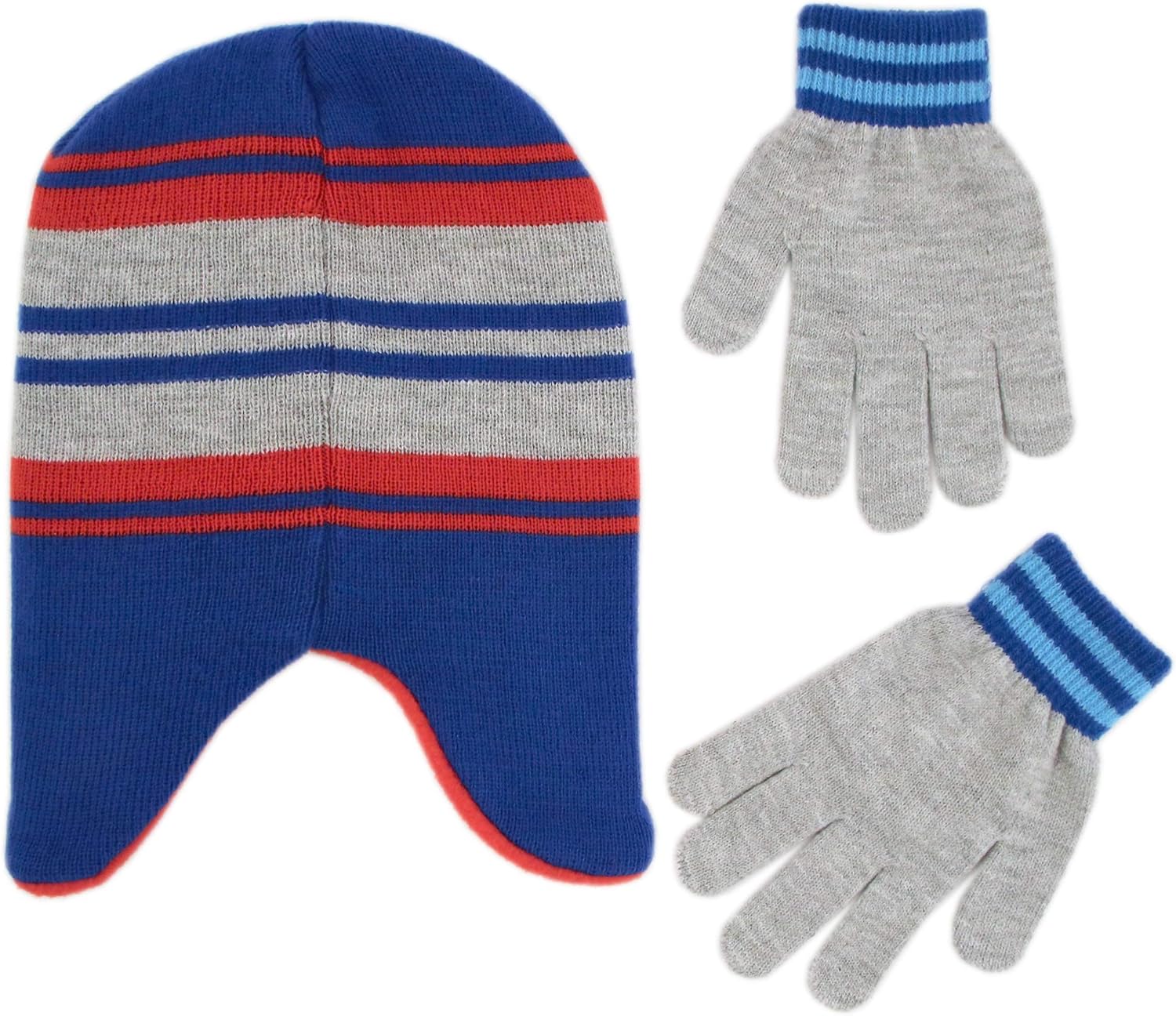 Nintendo Boys' Little Super Mario Hat and Gloves Cold Weather Set, Age 4-7: Clothing