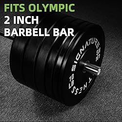 Fitvids Olympic Bumper Plates Set, 2" Weight Plates