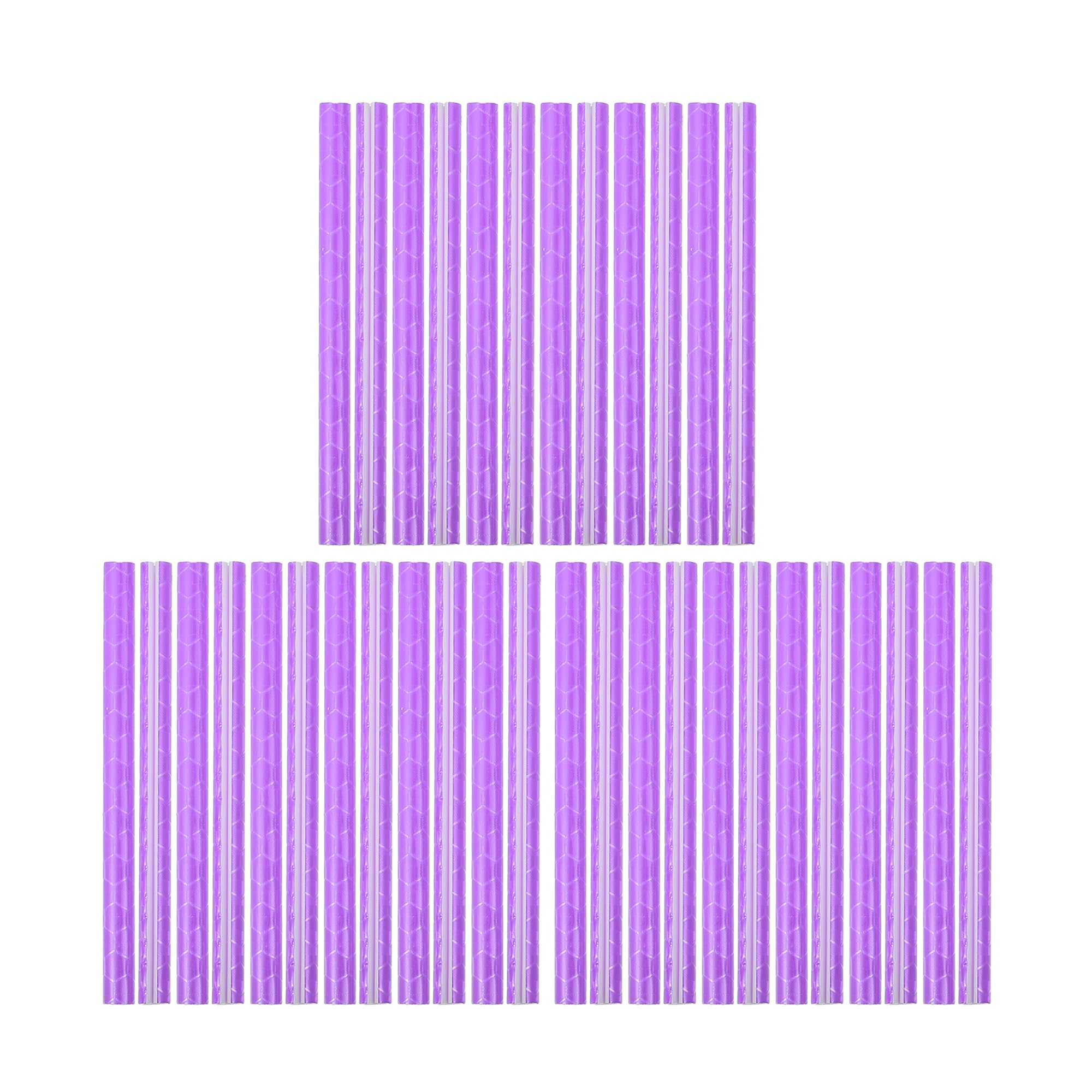 X AUTOHAUX 36 Pcs Purple Bicycle Reflector Reflective Version Durable ABS