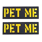 2 Pack Black Yellow Reflective Laser Cut Tactical