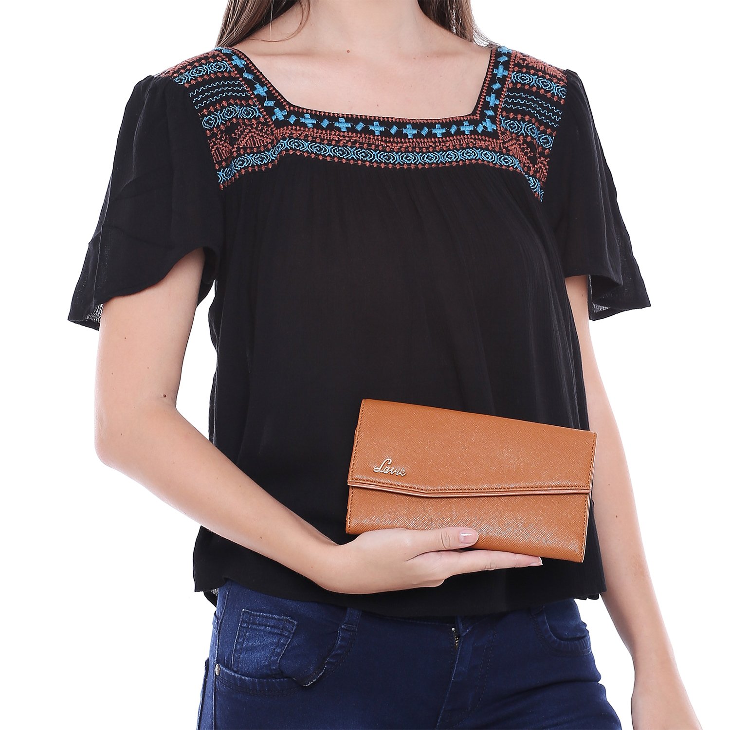 lavie seyla women's clutch (tan) ()