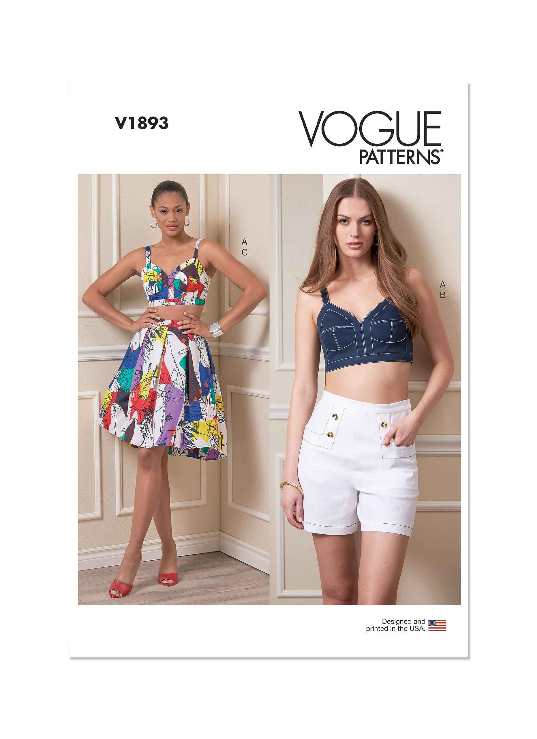 Vogue Patterns V1893A5 Misses Sportswear A5 (6-8-10-12-14)