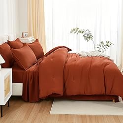 Litanika Burnt Orange Comforter California King