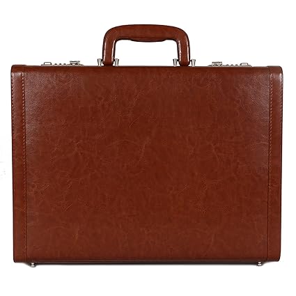 Zordan Leather Briefcase Bag Cum Office File Bag for Men Expandable Made in Faux Leather