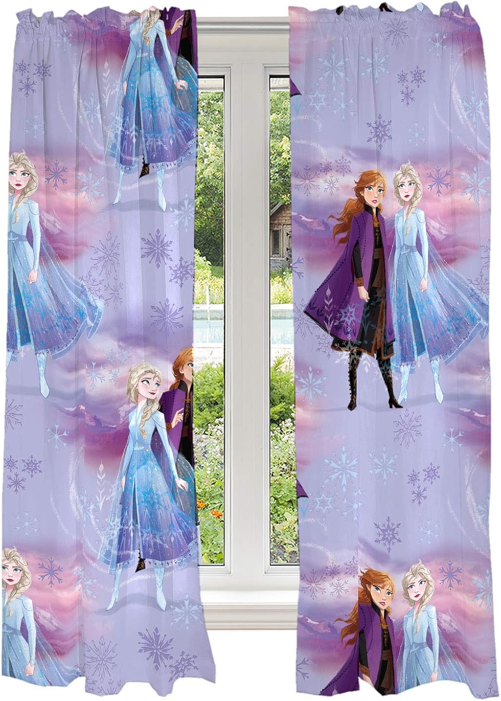 Franco Disney Frozen 2 Kids Window Curtains 82 x 63 in Drapes Set