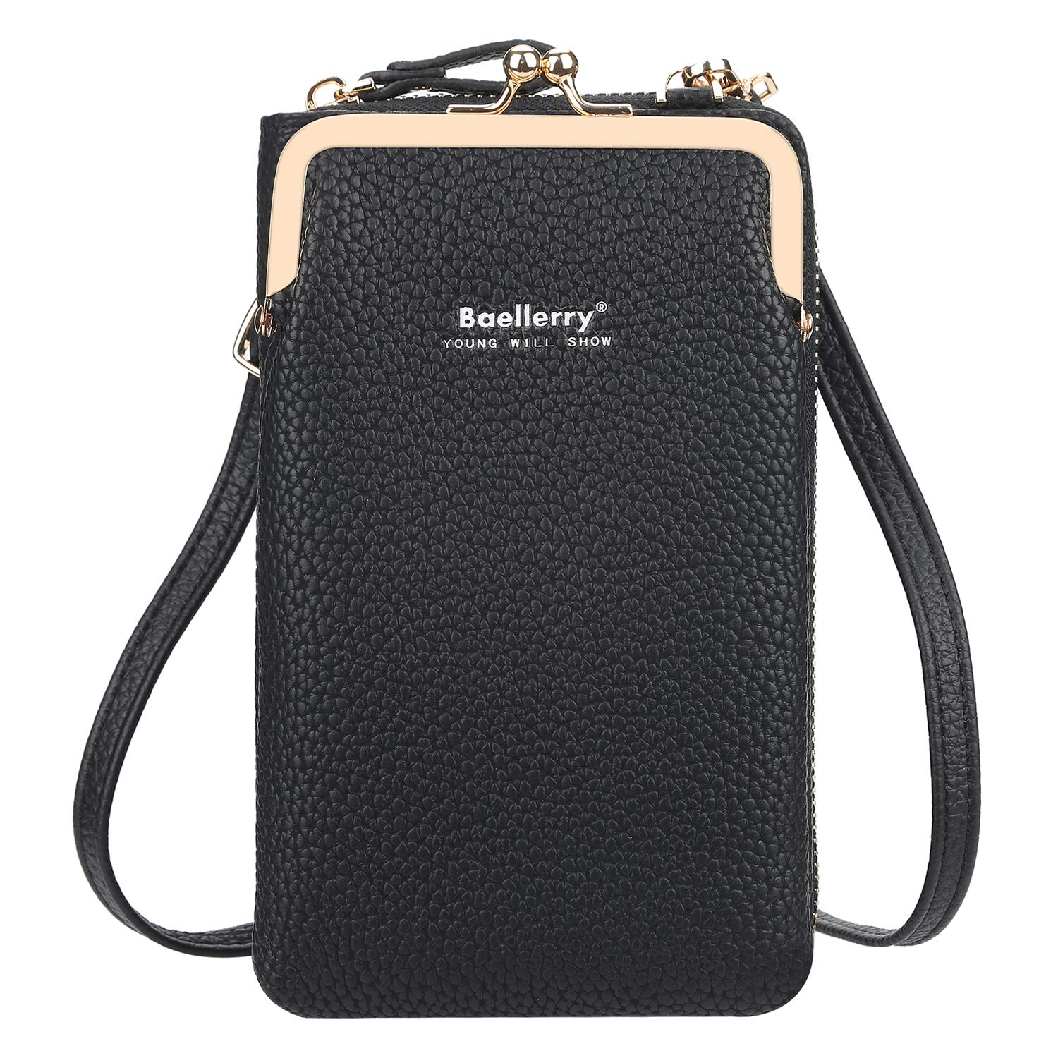 Yixuan Women Crossbody Phone Wallet Bag Ladies Small Cross-Body Shoulder Bags Purse Wallet Multifunction Mobile Phone Purse Bags with Adjustable Strap Card Holder Wallet