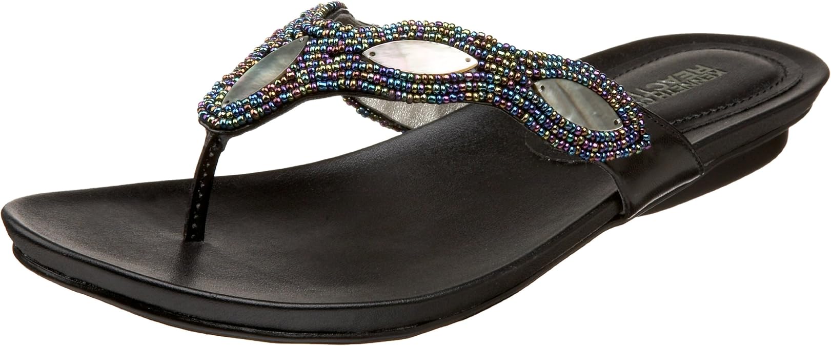 Amazon.com | Kenneth Cole REACTION Women's Shell Shocked Thong | Sandals