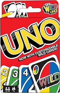 Mattel Games UNO: Classic Card Game, Multi, 8 x 3-3/4 x 81/100 in (42003)