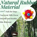 CIIVURR Snuffle Ball for Dogs Interactive Puzzle Feeder Red Rainbow view 2
