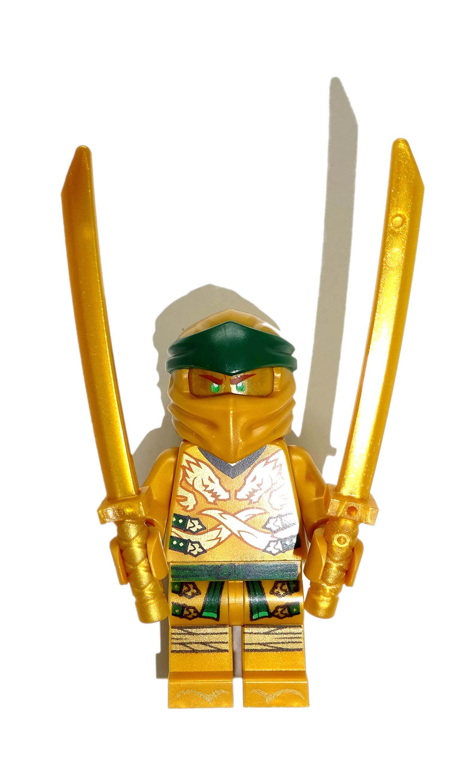 LEGO Ninjago Mini Figure Lloyd Golden Ninja / Golden Ninja with Bonus Weapons