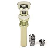 PF WaterWorks DecoDRAIN Push Pop-Up Sink Drain with