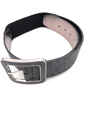 Michael Kors Gürtel schwarz Gr.M-L ELASTISCH 5 cm breit, große Schnalle quadratisch, MK Logo eingeprägt, Damengürtel