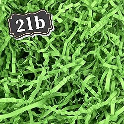 ZEBMOON 2 LB Green Crinkle Cut Paper Shred Filler