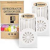 NonScents Refrigerator Deodorizer – Odor Eliminator for Fridge & Freezer – Outshines Baking Soda & Deodorizer with Activated 
