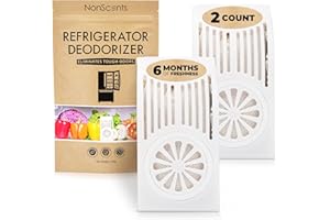 NonScents Désodorisant pour réfrigérateur - Éliminateur d'odeurs pour réfrigérateur et congélateur - Surpasse le bicarbonate 