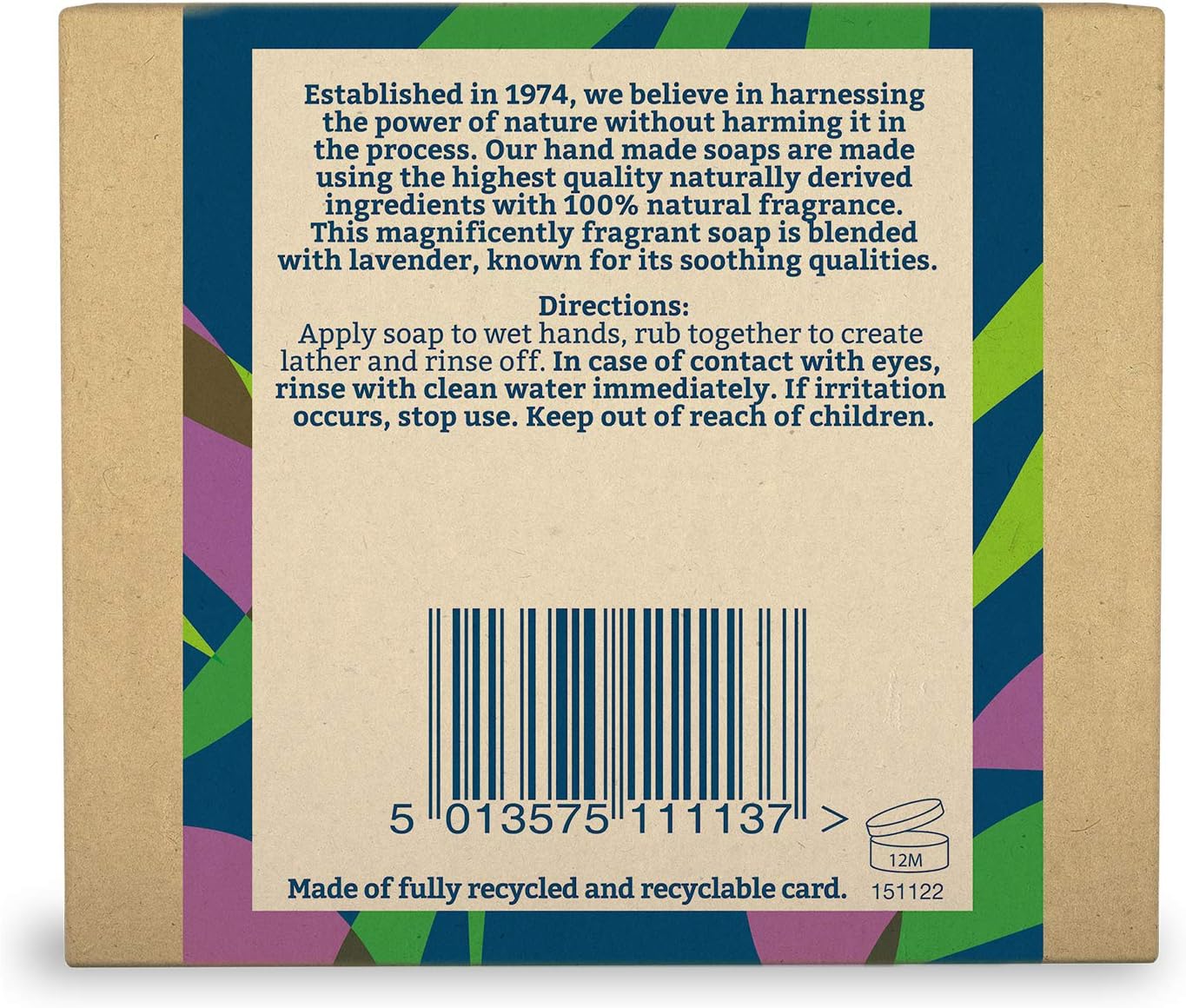 Faith In Nature Natural Lavender Hand Soap Bar, Relaxing, Vegan & Cruelty Free, No SLS or Parabens, 100g, 100 g (Pack of 1) - Image 3