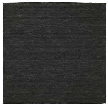 Carpetvista Kelim Loom Schwarz Teppich 250x250 Moderner