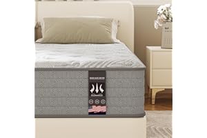 KOW Queen Size Mattress 12 Inch Medium Firm Gel Infused Memory Foam and Pocket Spring Hybrid Mattresses for Cool Sleep Relieving Pressure Relief(12 in, Queen)