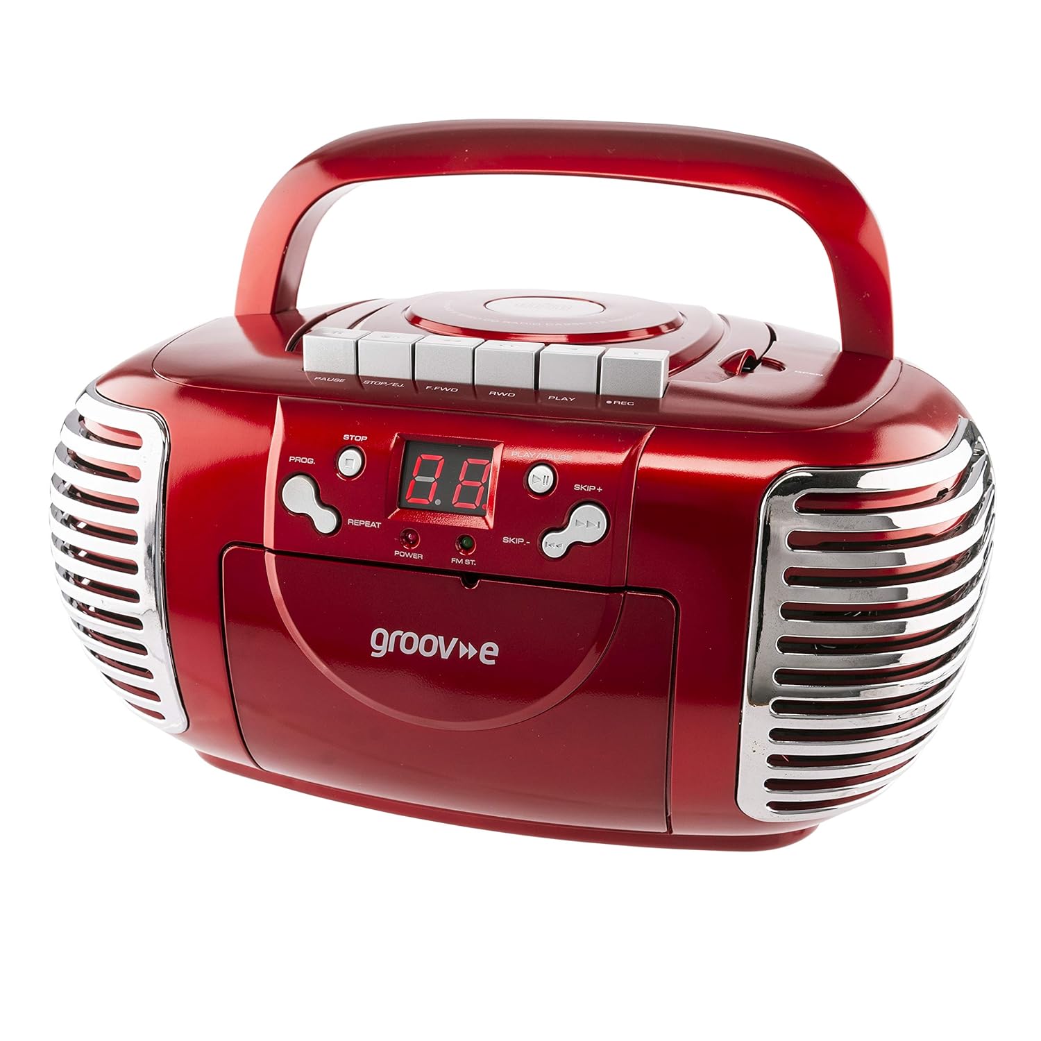 Portable Radio Cassette/CD Player Boombox Red Amazon.co.uk TV