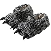JUTONGCHANG Warm and Cozy Animal Paw Slippers Plush Bear Claw Design Indoor Slippers