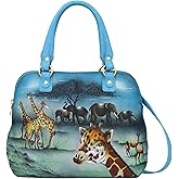 Anuschka Women's Original Hand-Painted Genuine Leather Medium Satchel