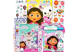 BENDON Gabby's Dollhouse Coloring Books Set for Girls - Bundle with Imagine Ink Kids Coloring Activity Book and More