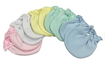 solid color baby mittens