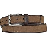 Nautica Men's Casual Leather Belt | Everyday | Classic | Pants | Jeans | Khakis | Chinos | Metal Buckle