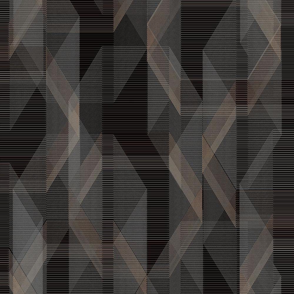 RoomMates RMK11349RL Black Debonair Geometric Peel and Stick Wallpaper