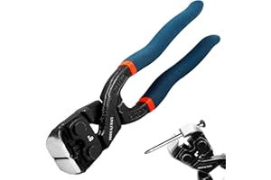 PRIDE&CRAFT 8 inches Nail Puller Heavy Duty Carpenters Pliers Tool with CR-V steel Construction, Nail Remover, End Cutting Pliers, Staple Puller for Woodworking, Framing, and Home Repair