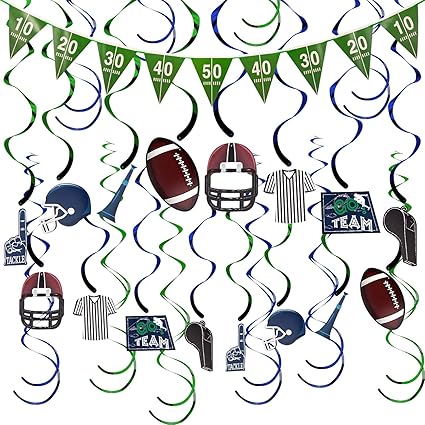 Amazon Com Aiex American Football Hanging Swirl Decorations