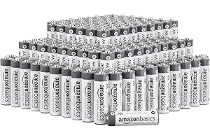 Amazon Basics 150 Pack AA Industrial Alkaline Batteries, 5-Year Shelf Life, Easy to Open Value Pack