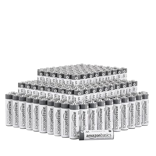 Amazon Basics AA Industrial alkaline Batteries, 450 Count (3 Pack of 150)