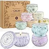 WarmEmbrace Scented Candles, Candle Set of 9, Long-Lasting Candles for Women, Candle Present Set for Birthday, Valentine's Day Scented Candles for Her