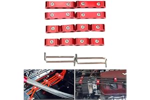 ANYDUCK Spark Plug Wire Separator Divider Kit Holder Organizer and Protector Tool for 8mm 9mm 10mm 10.5mm HEI Ls1 Ls2 Sbc Bbc 350 454 High Performance Spark Plug Wire Loom Red