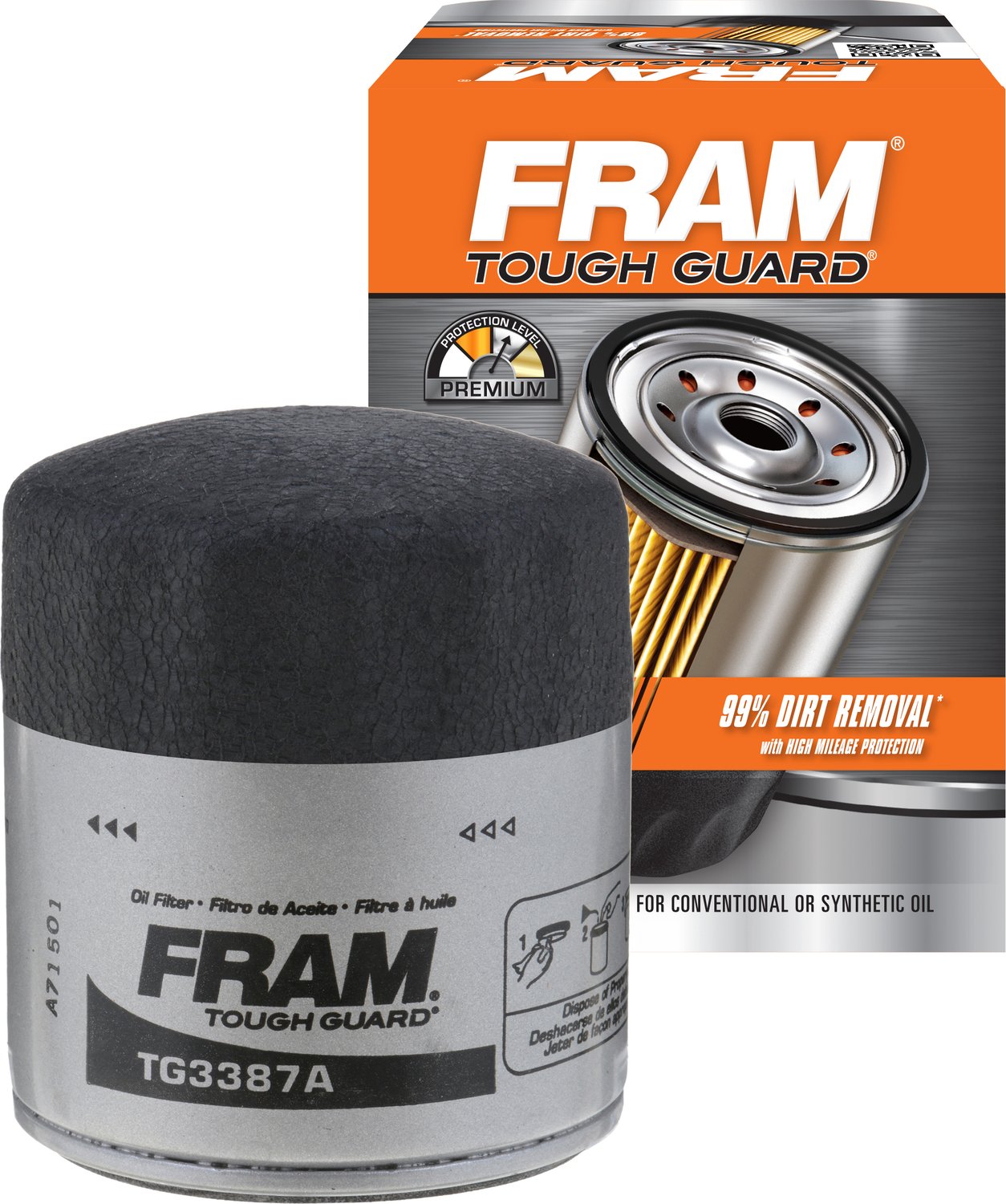 Amazon.com: FRAM XG3387A Ultra Synthetic Spin-On Oil Filter with SureGrip:  Automotive