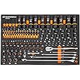 GEARWRENCH 97 Piece 1/4”, 3/8”, 1/2” Drive Bolt Biter Mechanics Tool Set in Foam Storage Tray - GWMSBBS02