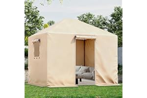 Ziziella Winter Gazebo Cover for 10x12 Outdoor Hardtop Gazebos, Waterproof Enclosed Canopy Protective Covers Gazebo Accessories with 4 Sand Bags