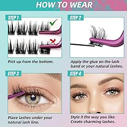 Lash Clusters 84 Pcs Cluster Lashes Wispy 3D